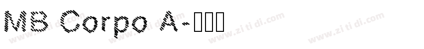 MB Corpo A字体转换